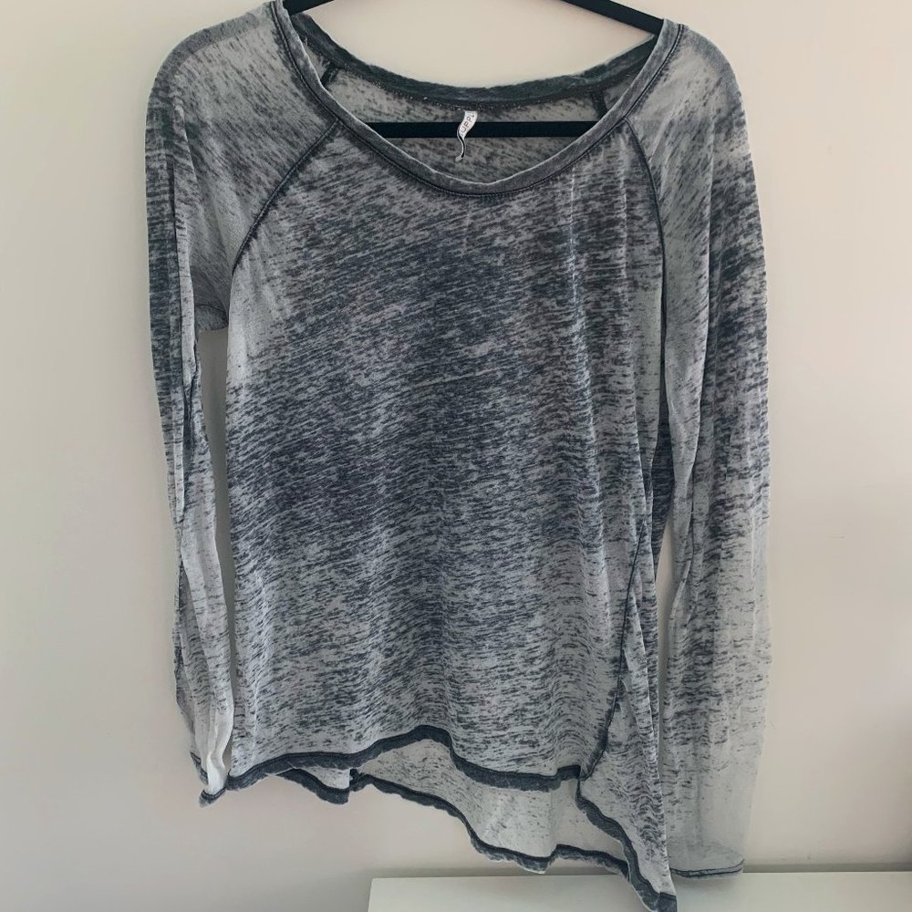 Z Supply Long Sleeved Acid Wash Tee